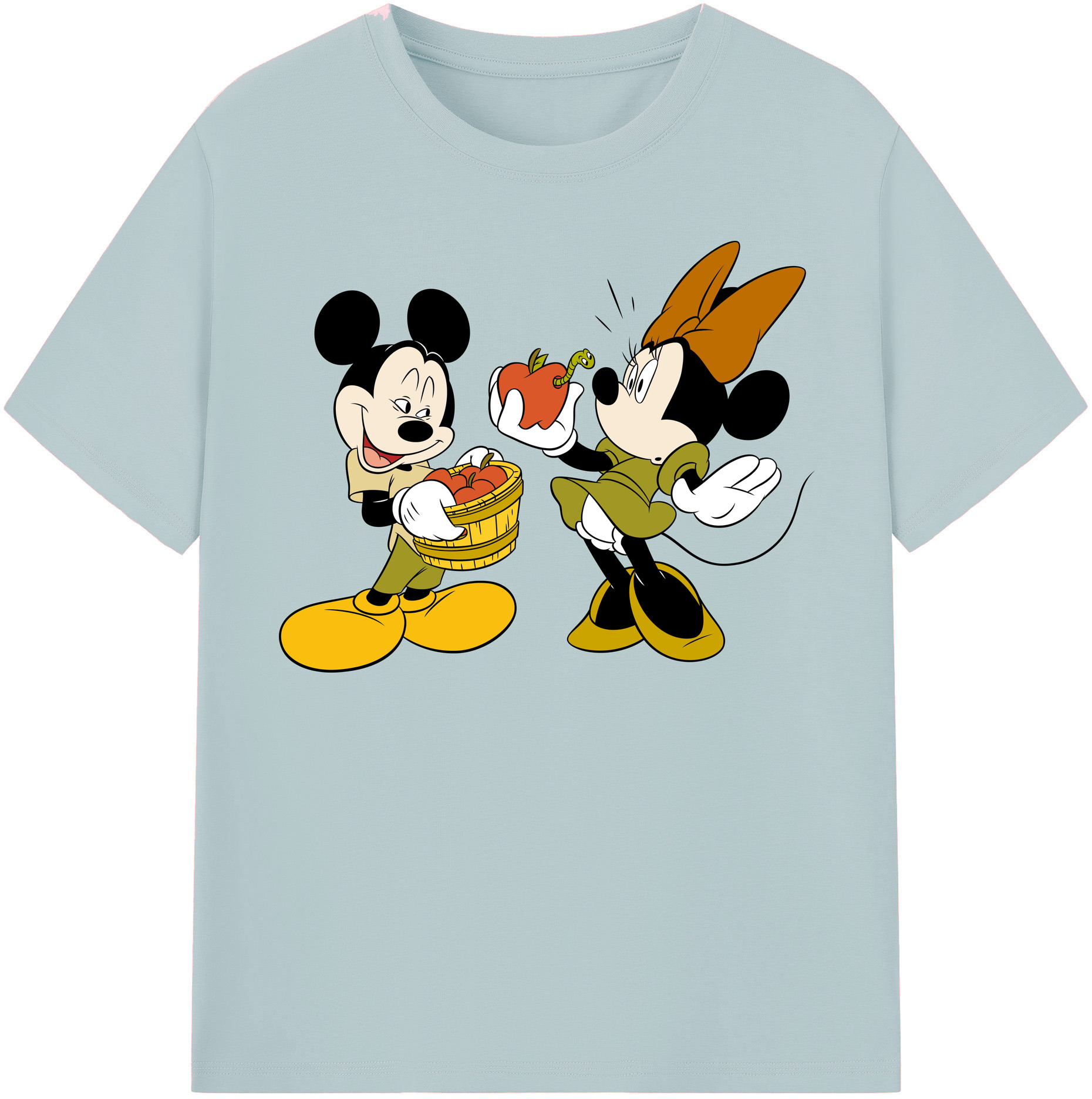 （画像用） ミッキーマウス Mickey Mouse 綿100％半袖Tシャツ（フロントプリント）